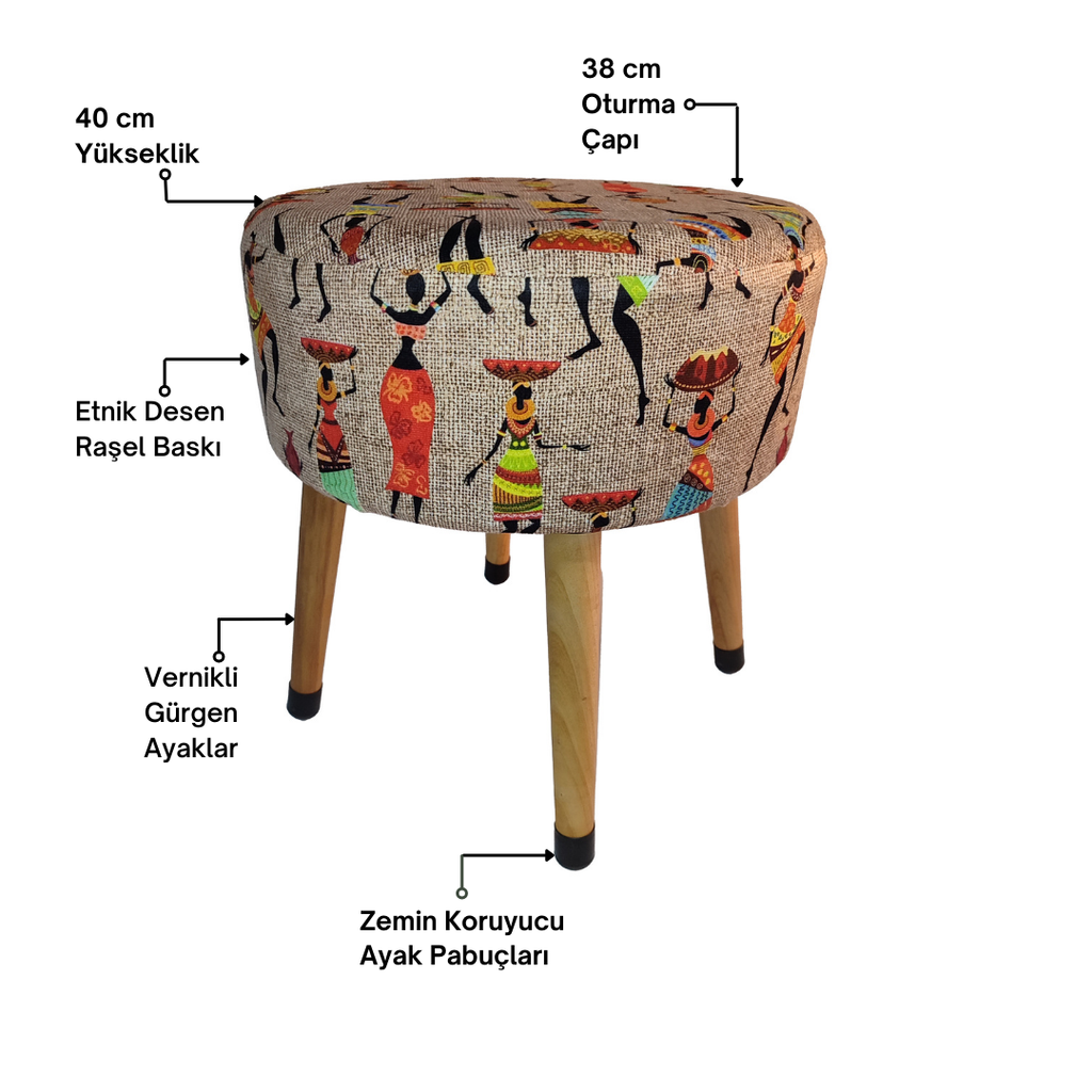 Puf Koltuk Tabure - Etna Ütopya Kadın