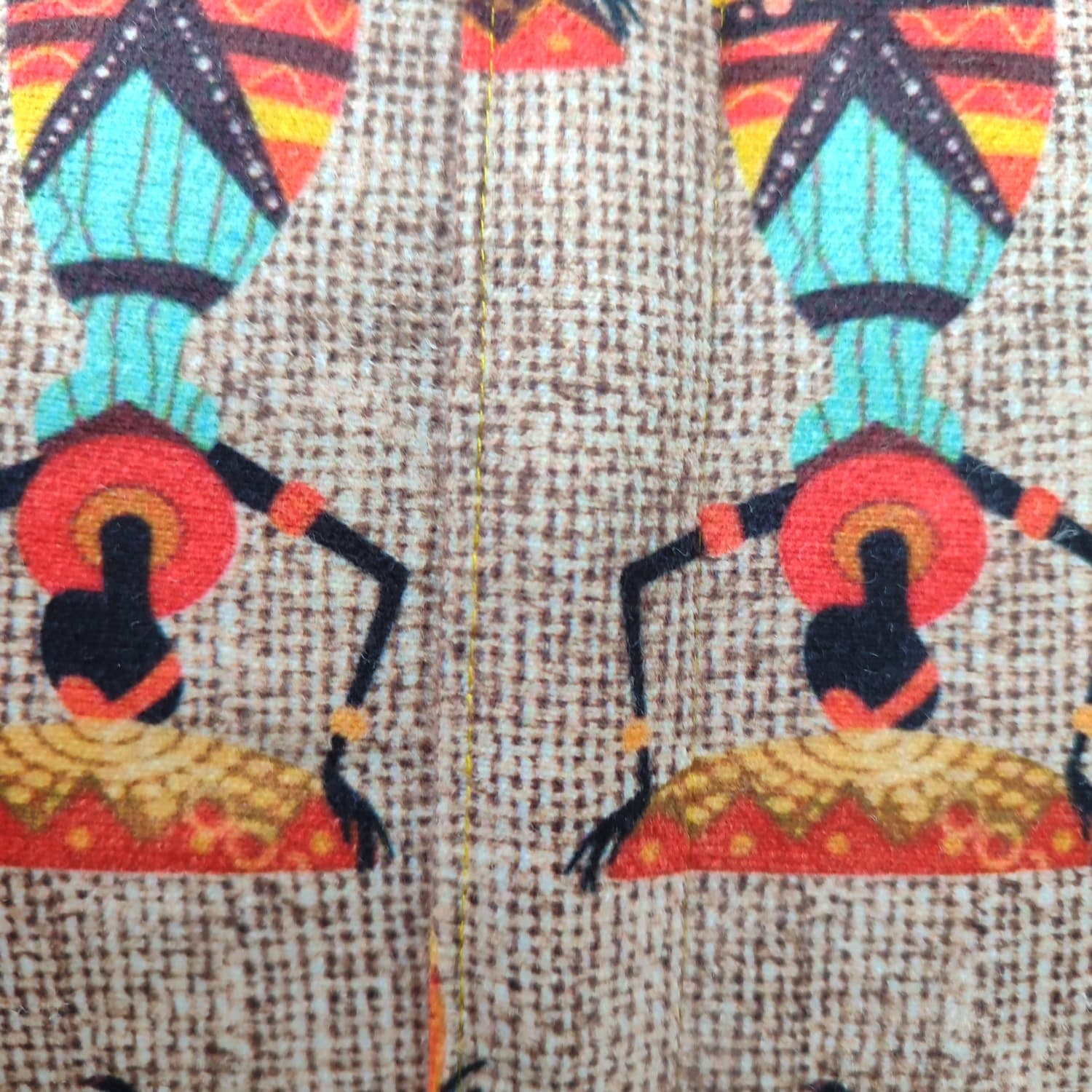 Etna Afrika Desenli Dekoratif Kırlent Kılıfı – 40x40 cm