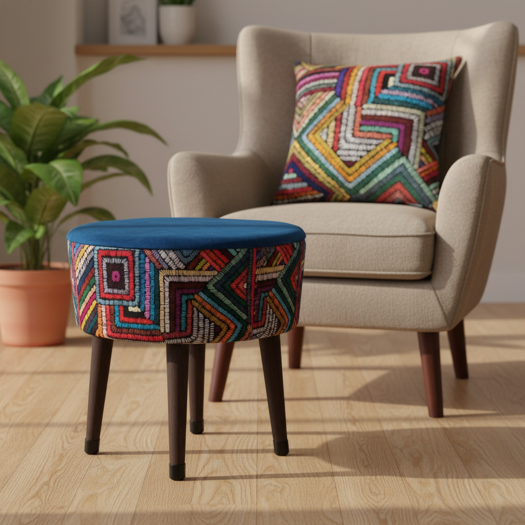 Etnik Desenli Dekoratif Kırlent Kılıfı – 40x40 cm