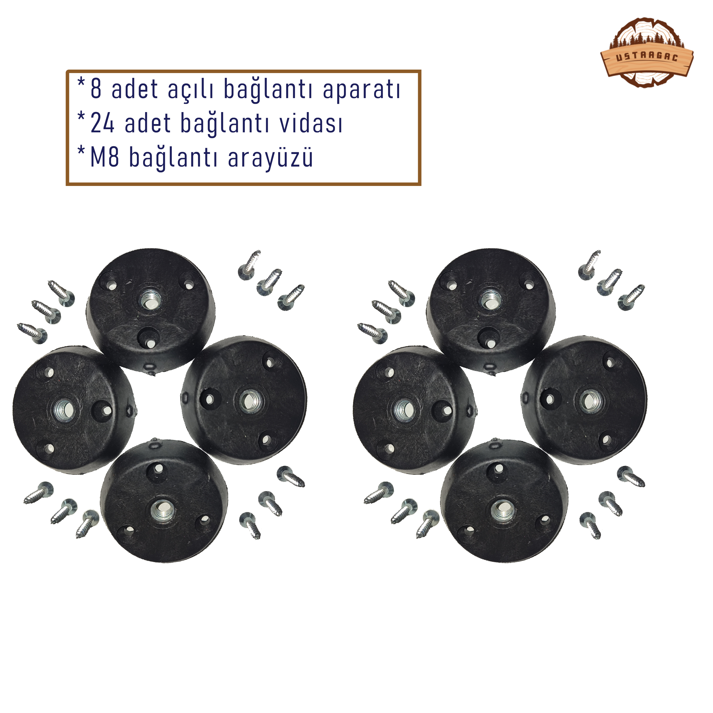 Mobilya Ayağı | Sehpa Sandalye Tabure | Çevir Tak Aparat