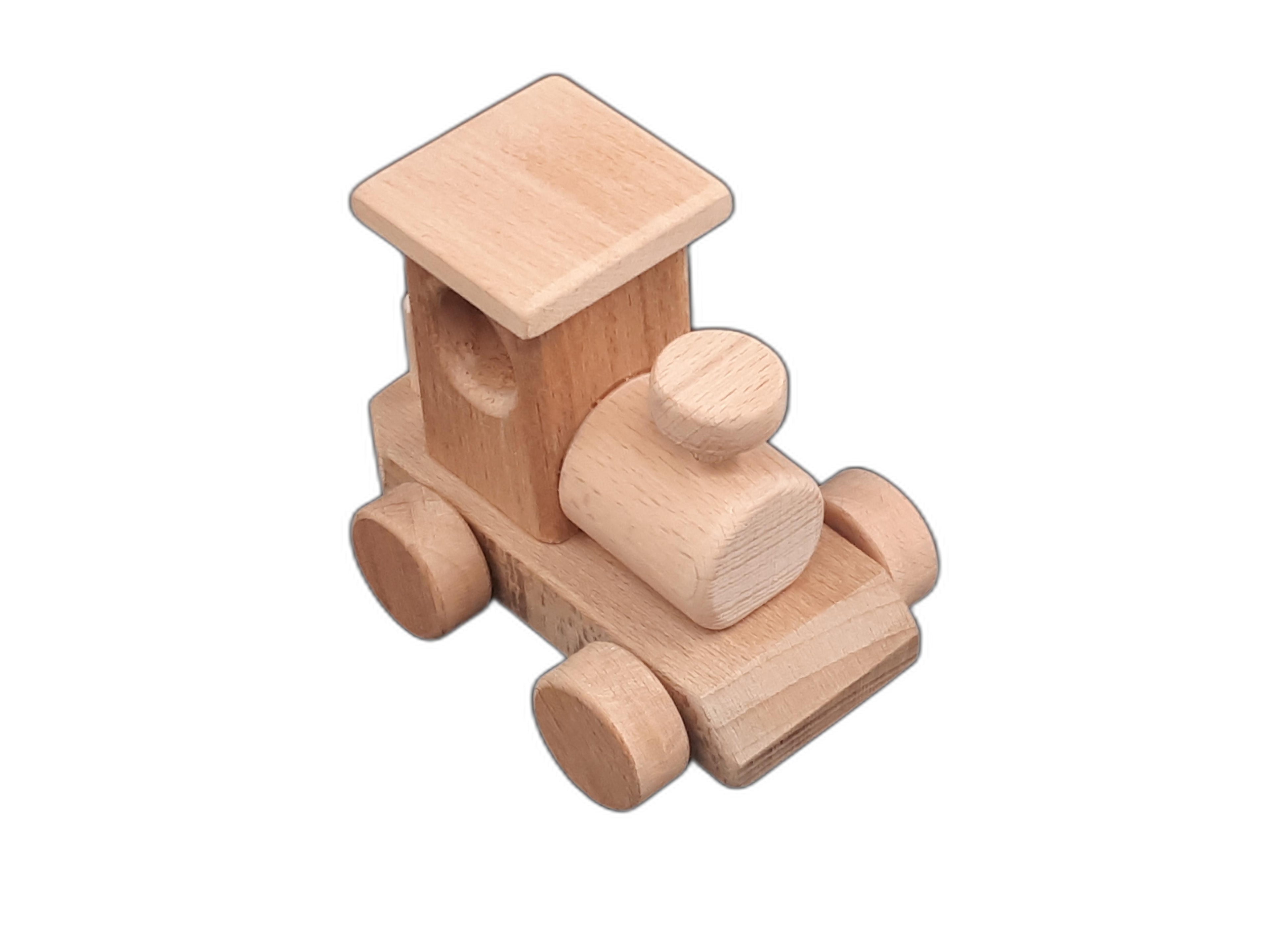 Montessori Ahşap Tren Oyuncağı – Doğal Kayın Ağacı, Eğitici ve Güvenli Çocuk Oyuncağı (2–5 Yaş)