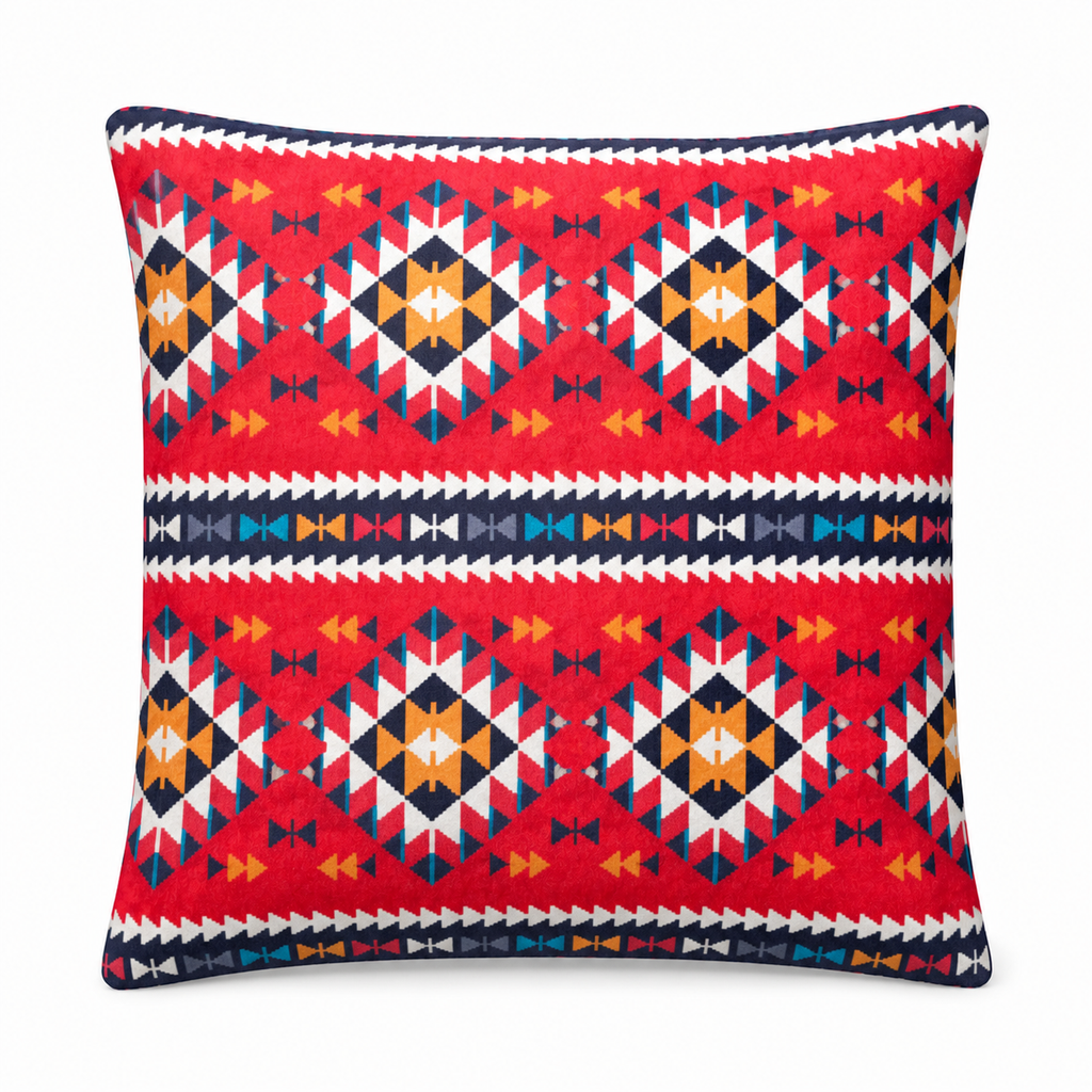 USTAAGAC Kilim Desenli Dekoratif Kırlent Kılıfı – 40x40 cm