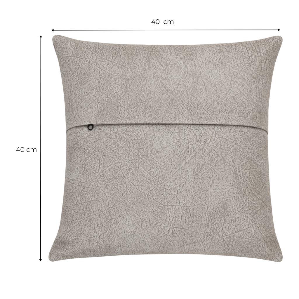 USTAAGAC El Yapımı Bej Sütlü Kahve Renkli Dekoratif Kırlent Kılıfı – 40x40 cm