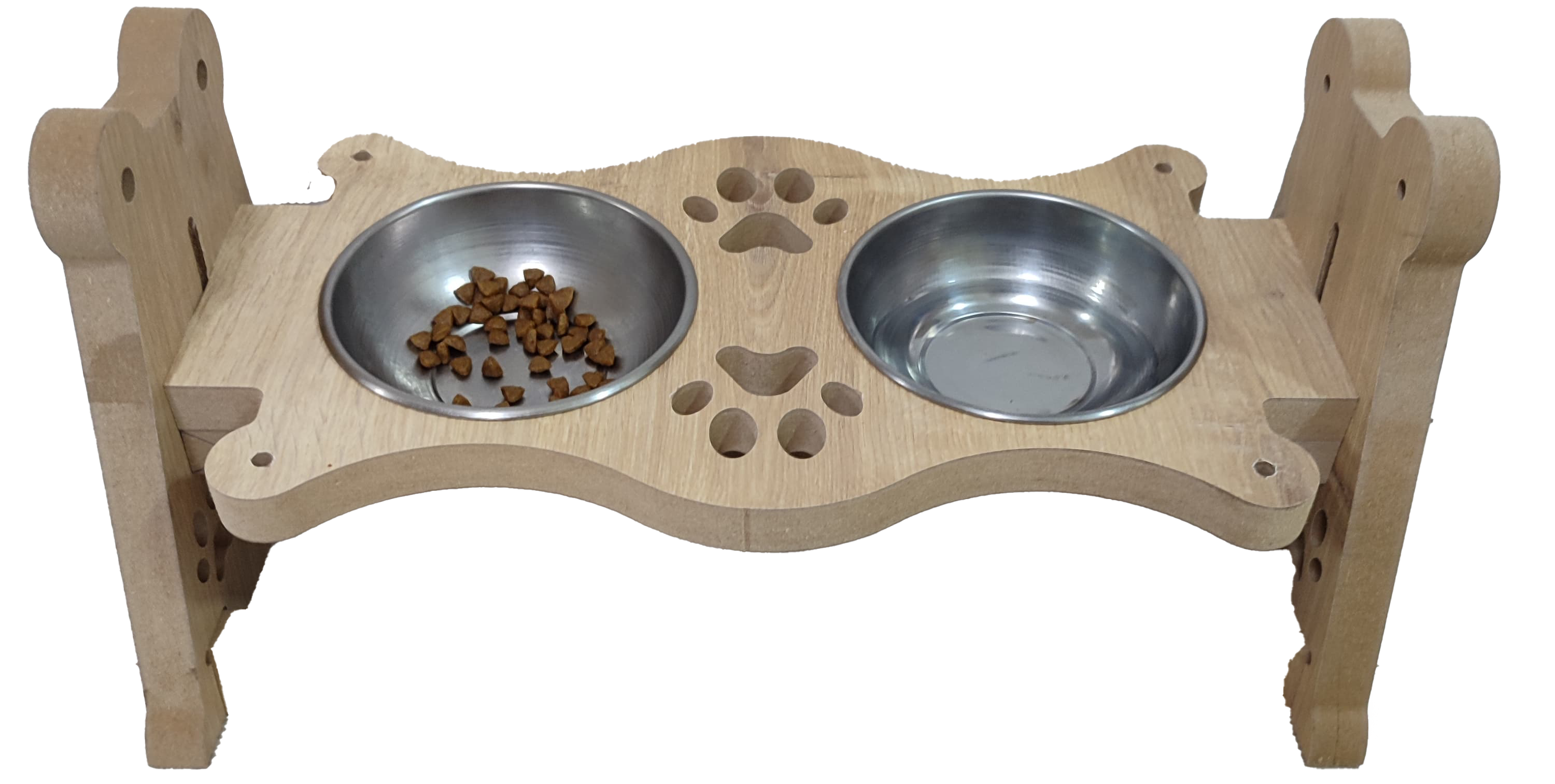 Kedi Köpek - Mama & Su Kabı -  Yükseklik Ayarlı